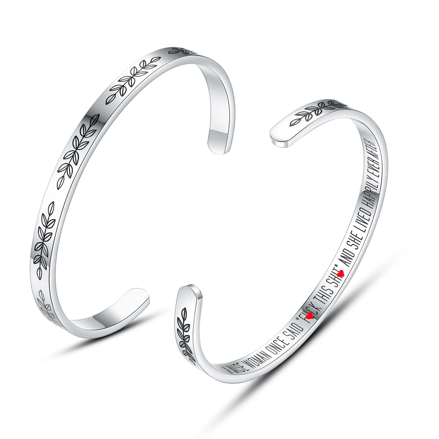 Personalized Cuff Bracelets for Women & Teen Girls - Best Friend, Sister, Mom, Daughter, Granddaughter, Cousin - Custom Birthday, Mother's Day, Christmas, Easter Jewelry Gifts - Perfect for Everyday Wear, Special Occasions & Gift-Giving