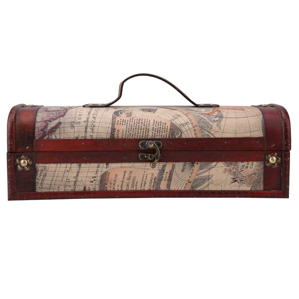 Vintage Wooden Wine Box - Single Bottle Storage with Odor-Free Design, Elegant Wine Display Case for Wine Enthusiasts - Perfect for Home Bars, Wine Cellars & Gifts | Ideal for Wine Tasting, Wedding Favors, Home Decor, Kitchen Countertop Display, Party Decorations, Dining Room Accent, Wine Cellar Organization, Rustic Home Accents, Anniversary Gifts & Farmhouse Style Decor | Great for Wine Collectors, Entertaining Guests, Romantic Dinners & Rustic Themed Events