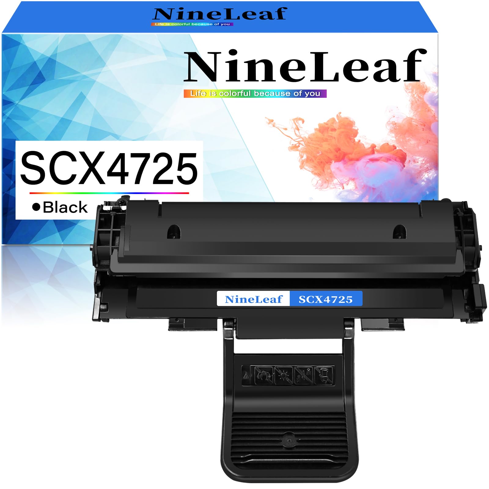 NineLeaf Compatible Toner Cartridge Replacement for Samsung SCX-4725 SCX-D4725A SCX-4725ELS SCX-4725F SCX-4725N SCX-4725FN Laser Printer (1 Black) | High-Quality Printer Ink Refill | Perfect for Home Office & Small Business Printing Needs