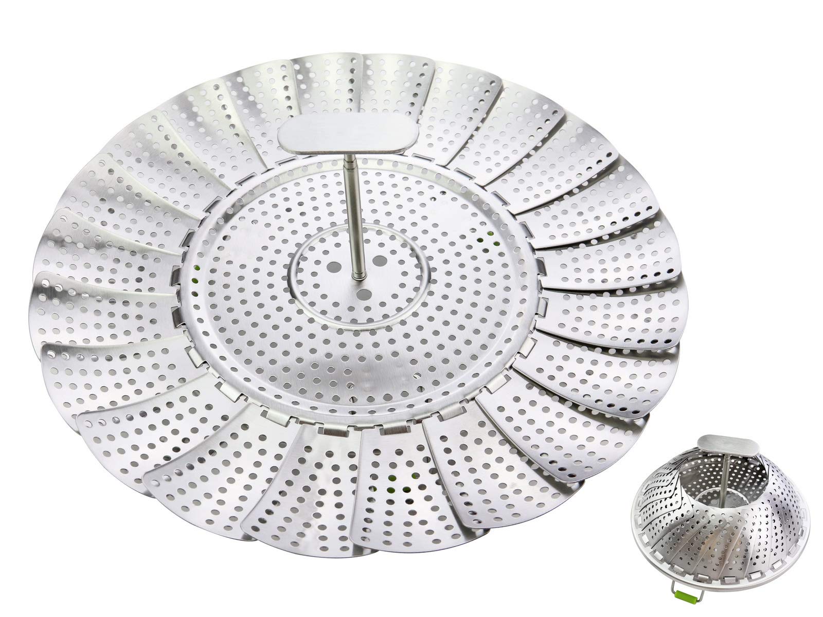 Expandable Stainless Steel Steamer Basket for Vegetables, Fruits, Fish & Eggs - 7
