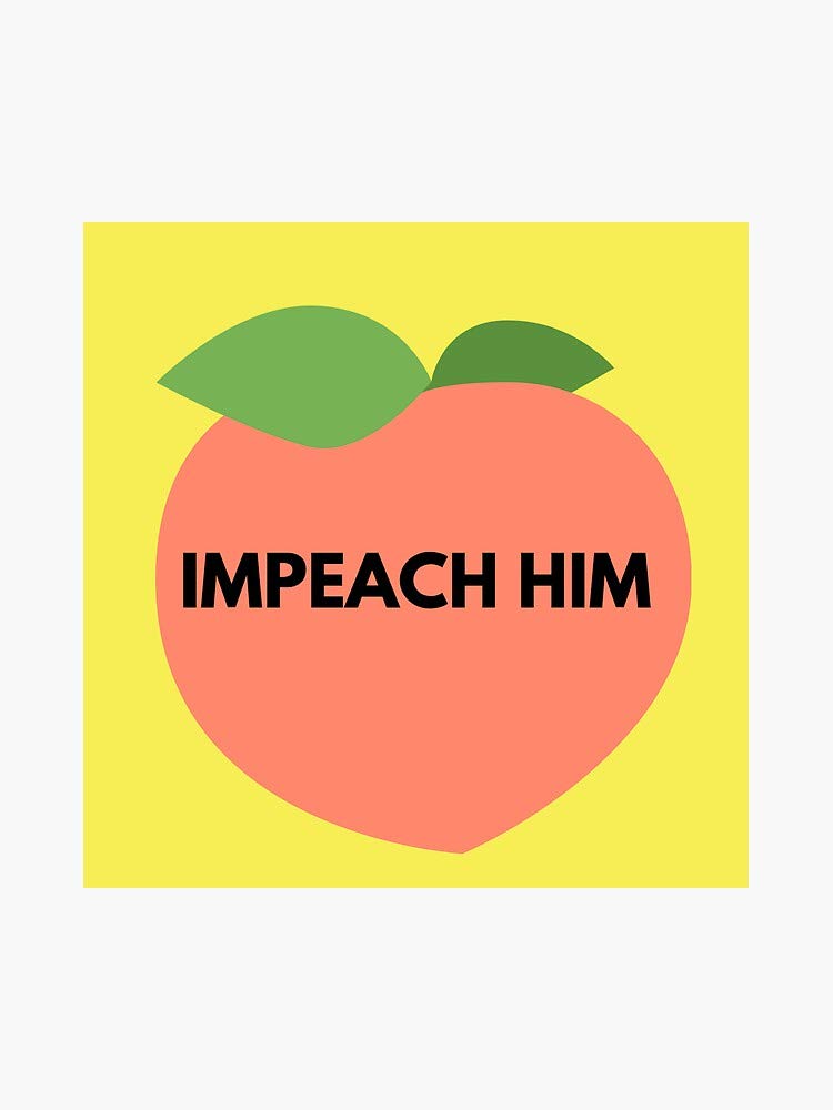 Impeach Him Vinyl Decal Sticker - 5 Inch Bumper, Wall, Laptop & Window Decal - Perfect for Cars, Laptops, Windows & Home Decor