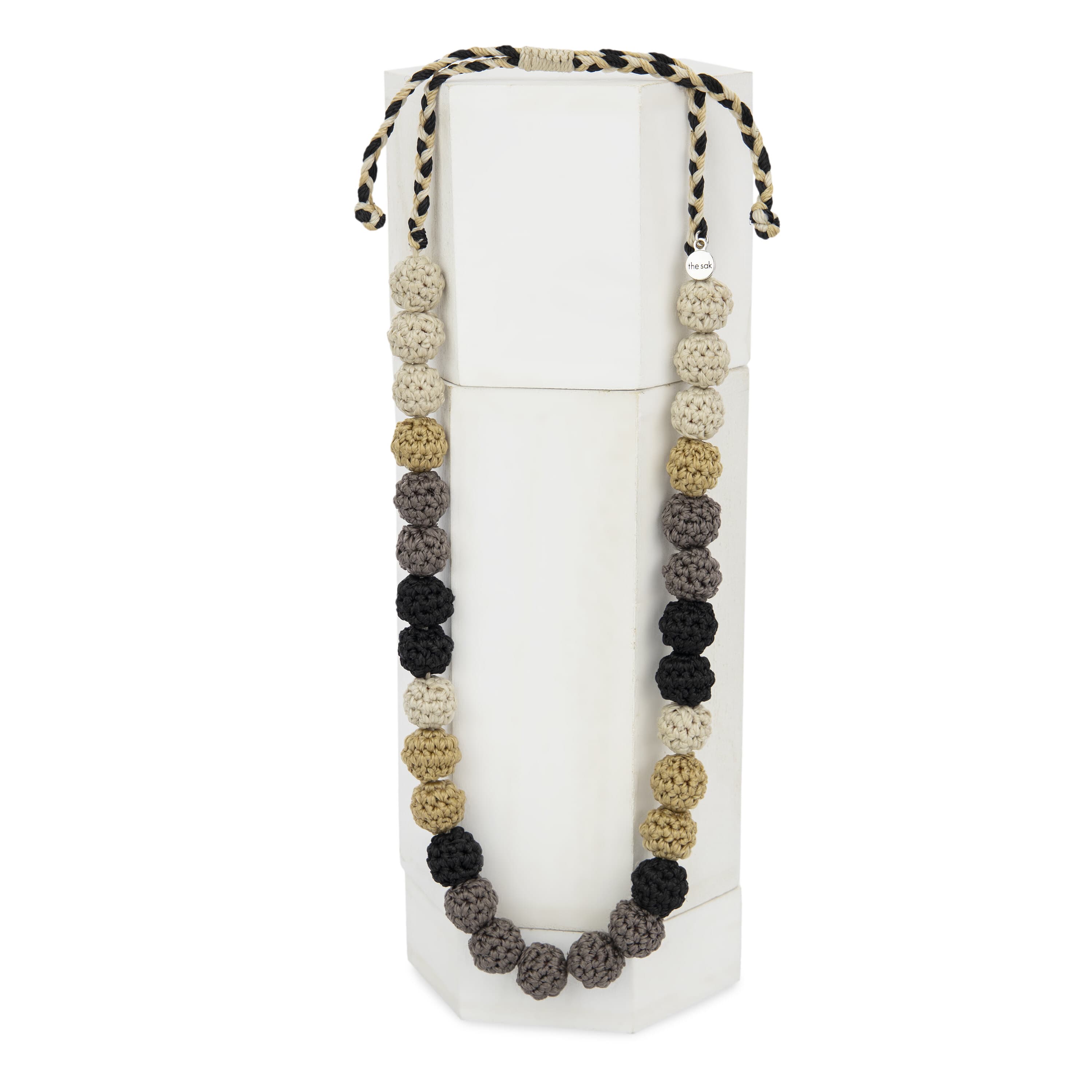 Drea Handmade Crochet Bead Necklace for Women - Black Multicolor Bohemian Style Jewelry - Perfect for Parties, Weddings & Everyday Wear