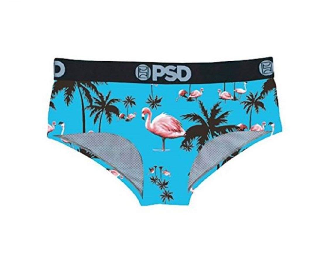PSD Women's Flamingo Print Classic Brief Underwear - Soft Cotton Panties for Everyday Comfort & Lounge Wear