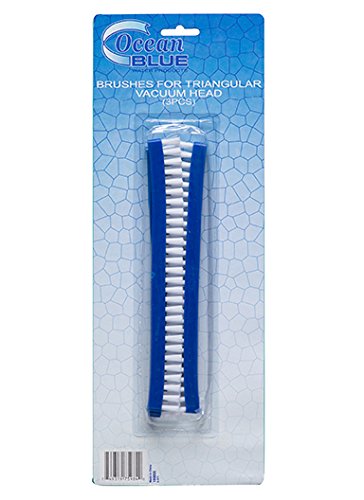 Ocean Blue 199005 Triangular Vacuum Brush Replacement - 3 Pack for Dyson, Shark, Bissell Vacuums - Perfect for Hard Floors, Carpets & Pet Hair Cleaning