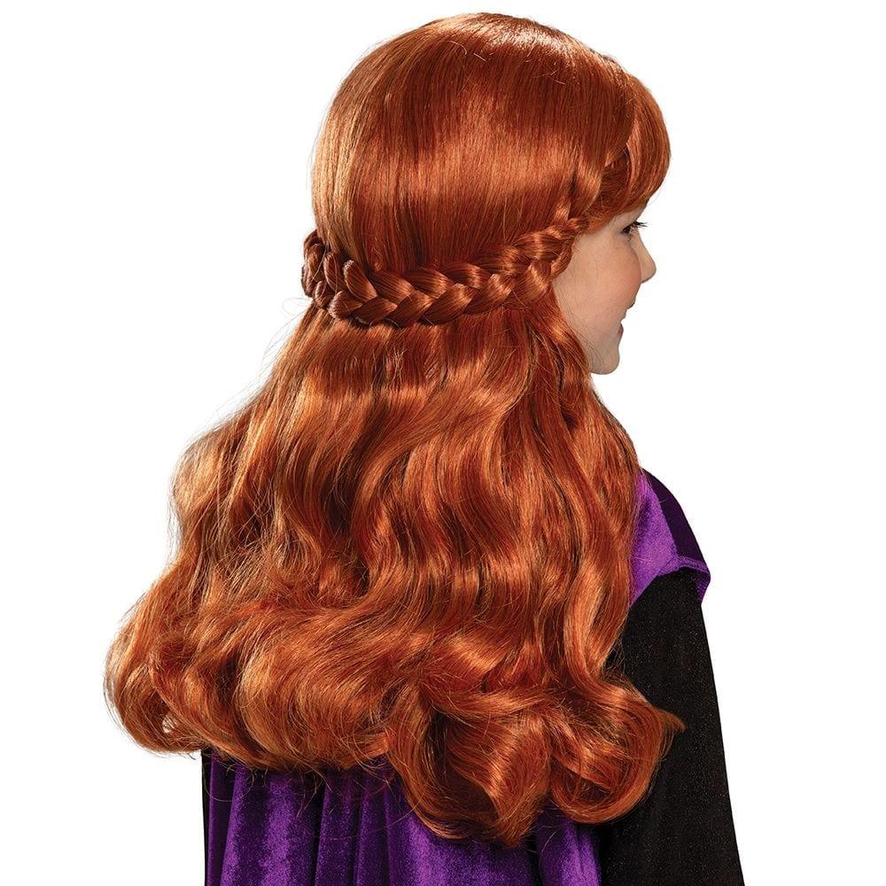 Anna Wig for Girls - Frozen 2 Inspired Elsa Costume Hairpiece | Perfect for Halloween, Cosplay, Dress-Up & Birthday Parties