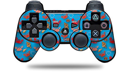 Sony PS3 Controller Skin - Crabs & Shells Blue for Gaming