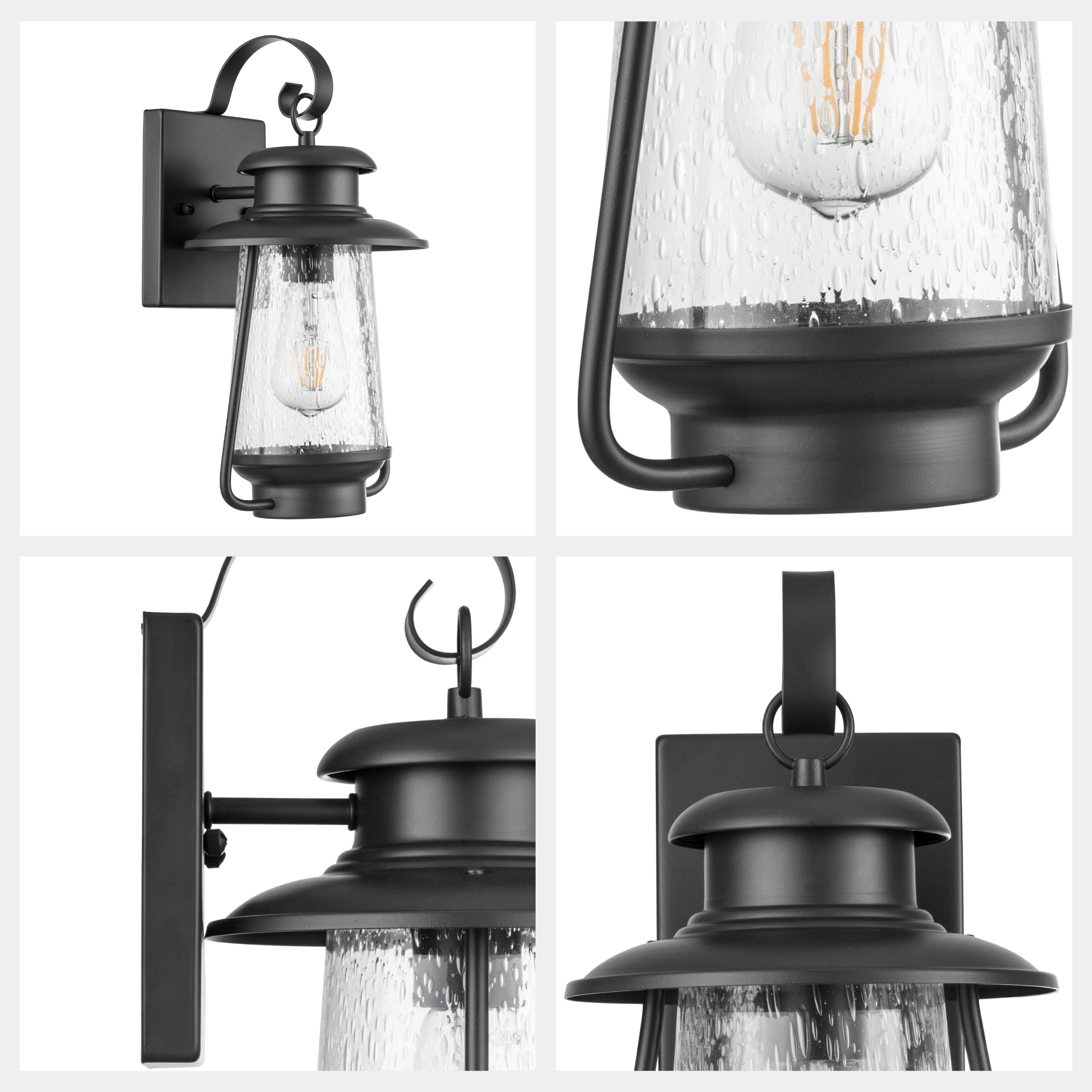 Sommerset Wet Rated Outdoor Coach Light in Matte Black - Durable Waterproof Exterior Wall Sconce for Patio, Garden & Porch Lighting