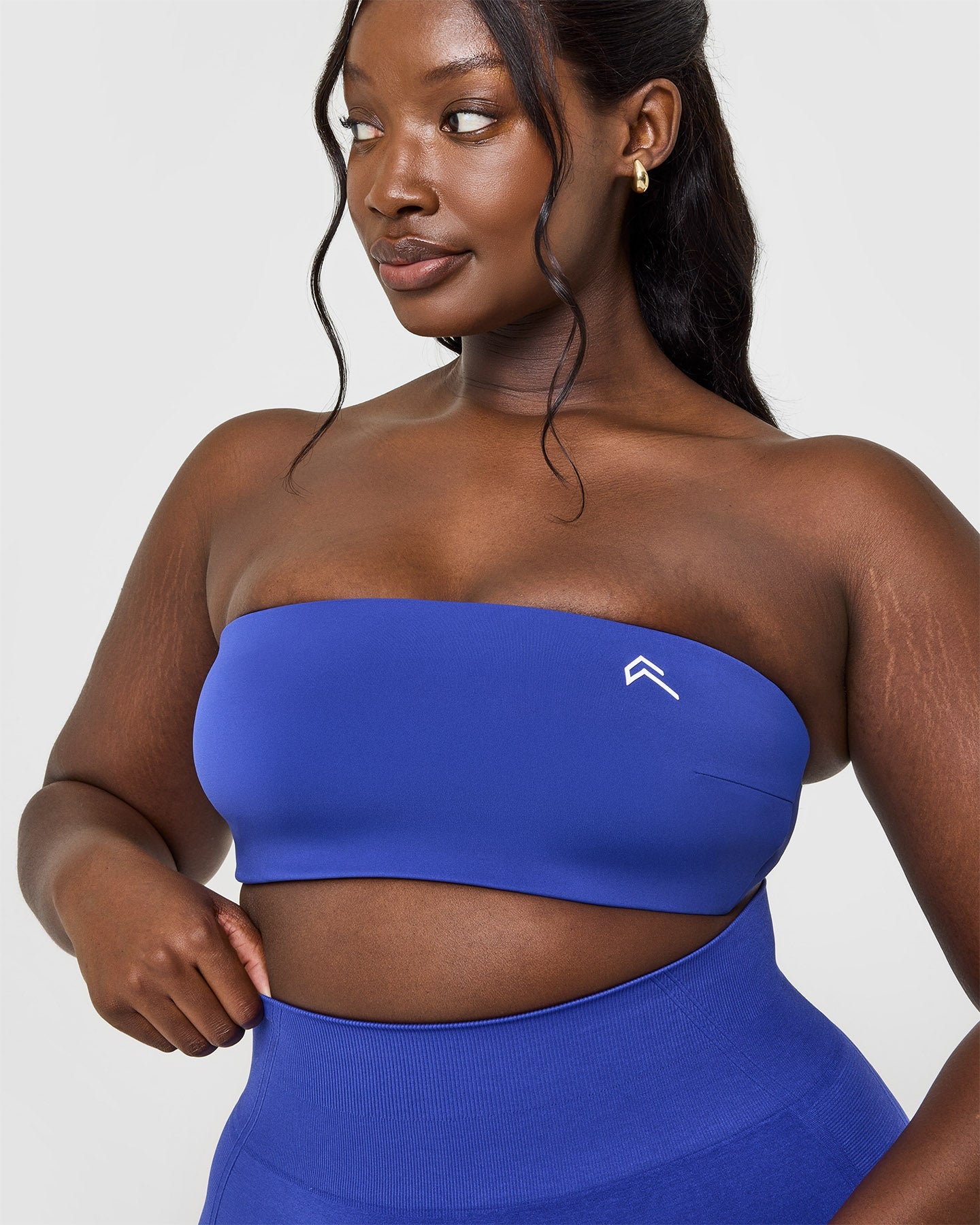 Unified Micro Bandeau Bralette - Wireless Comfort Bra in Space Blue | Seamless Yoga Bralette for Workouts, Lounge & Everyday Wear