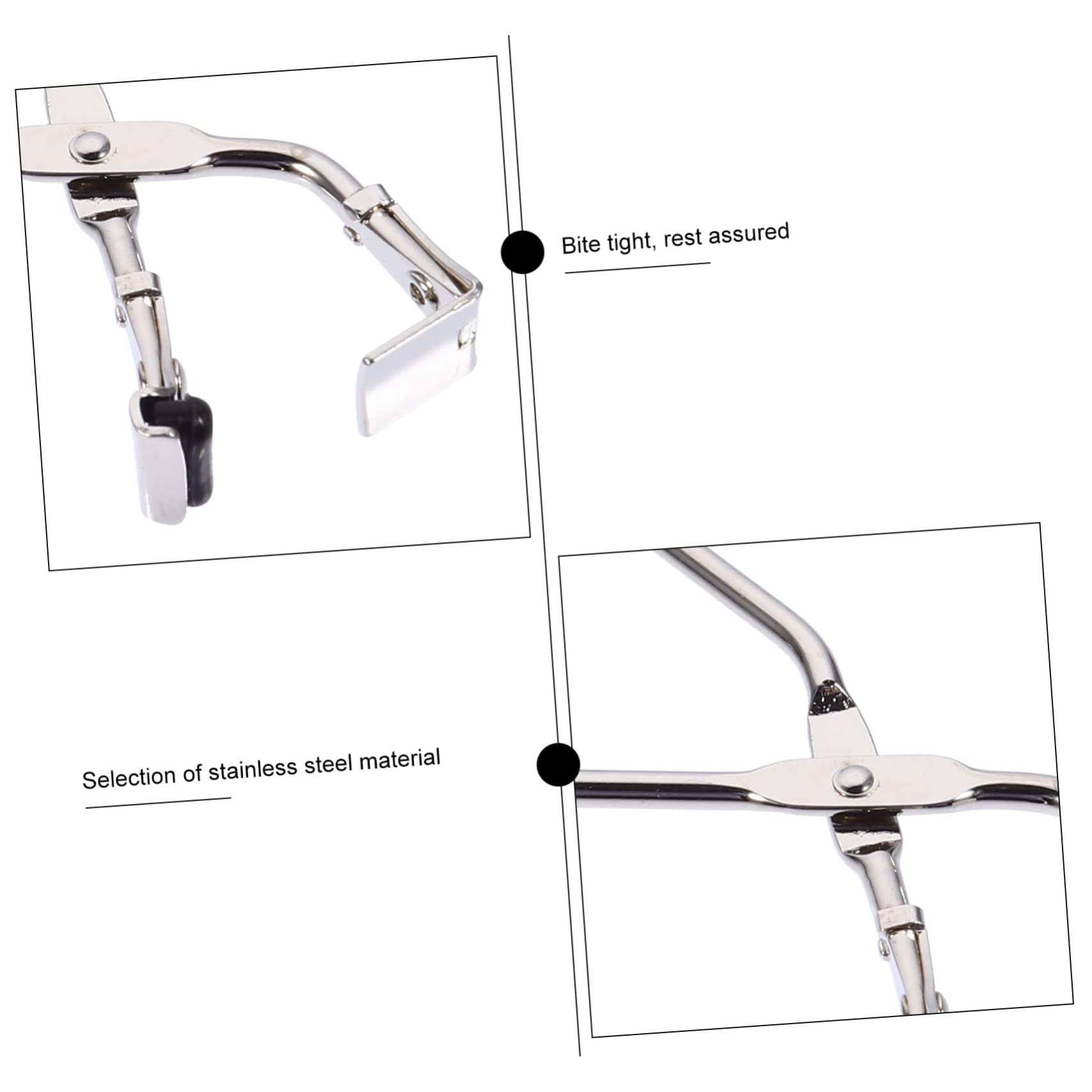 FOMIYES 3 Sets False Eyelash Curler Tools with Silicone Pad - Professional Eyelash Extension Clips for Easy Makeup Application - Perfect for Salon, Home Use & DIY Lash Lifting