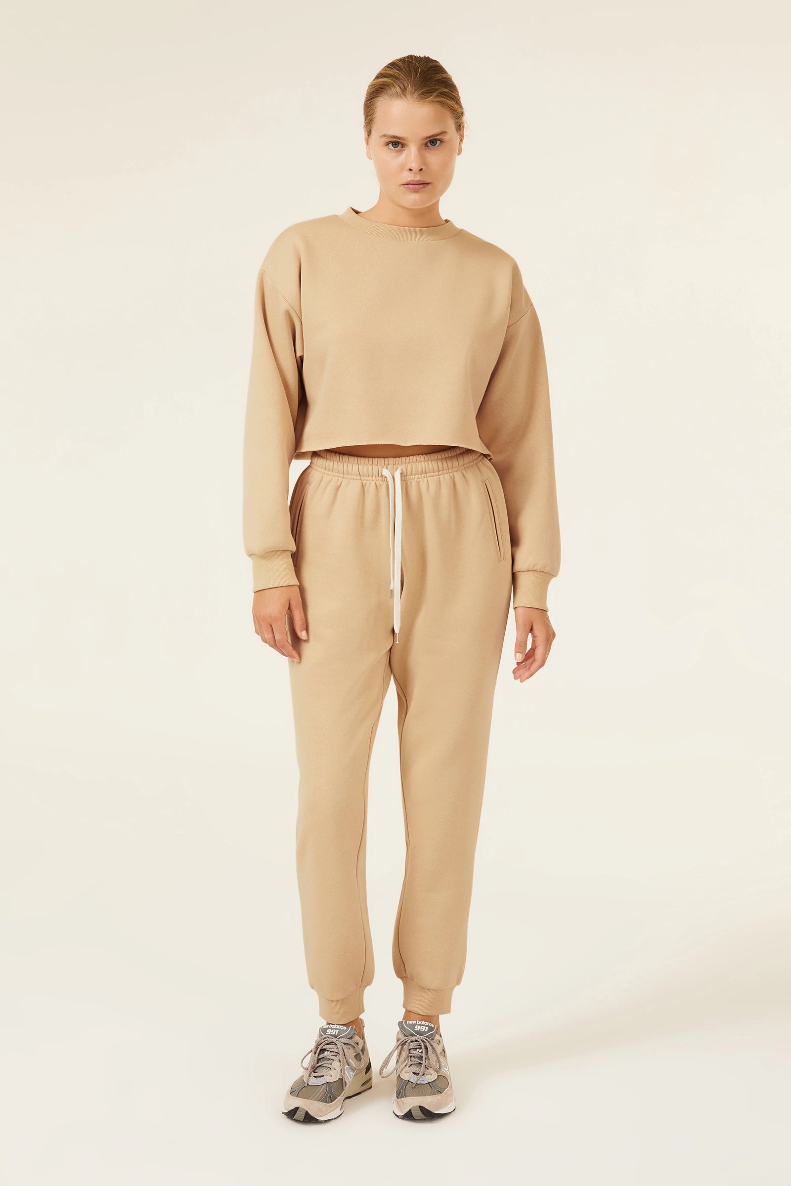 Carter Classic Trackpants for Men - Comfortable Athletic Jogger Pants in Sand Color - Perfect for Gym, Running, and Casual Wear