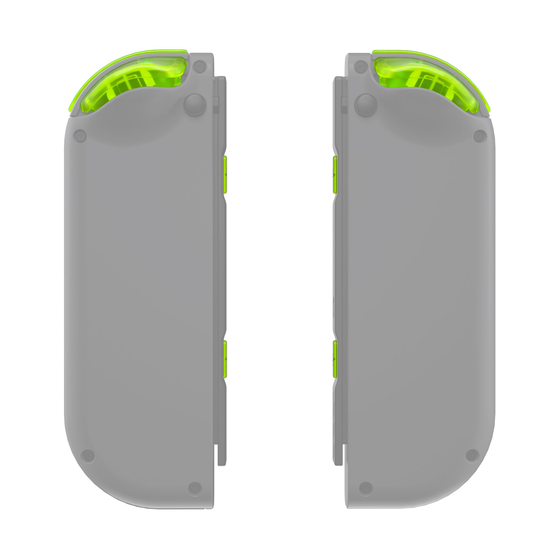 eXtremeRate Clear Lime Green Replacement DIY ABXY Buttons Kit for Nintendo Switch JoyCon & OLED JoyCon - Includes Tools & Directions (Shell Not Included) AJ120 - Perfect for Switch Controller Repair, Customization & Gaming Accessories