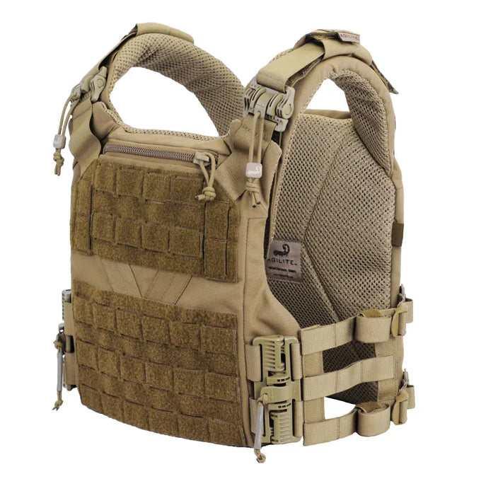 Agilite K19 Tactical Plate Carrier with Quick Release System, Fast Adjust Cummerbund & Admin Pocket - Ideal for Military, Law Enforcement & Airsoft Use