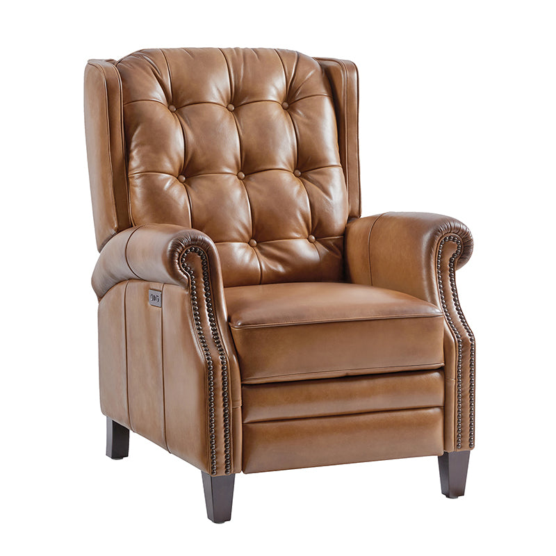 Premium Ruben Buttery Soft Leather Power Recliner Chair - Ergonomic Living Room Furniture for Relaxing, Watching TV & Napping