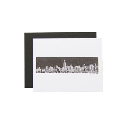 NYC Skyline Greeting Card - New York City Skyline Postcard for Travel Lovers, Perfect for Birthdays, Anniversaries & Souvenirs