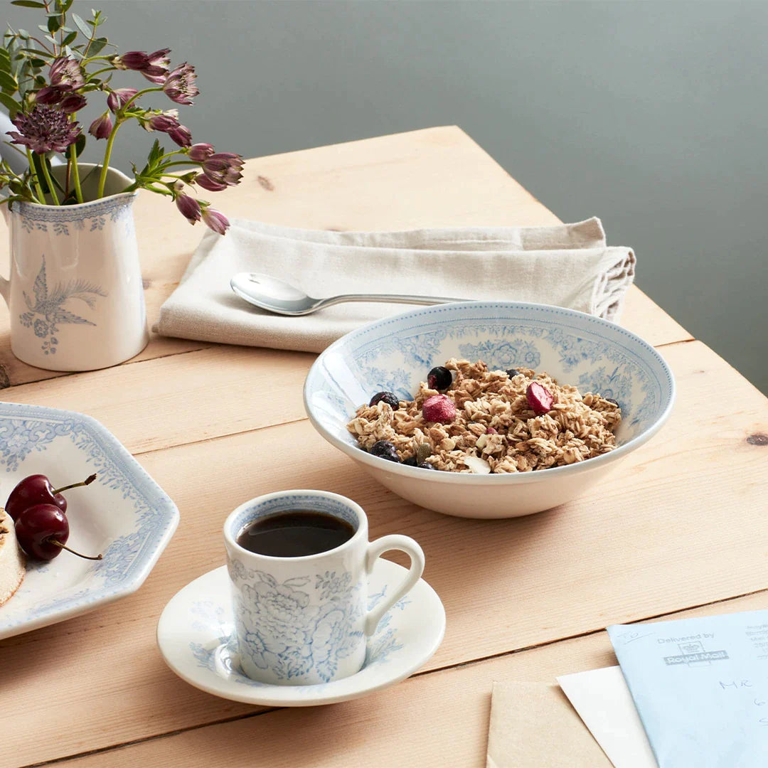 Blue Asiatic Pheasants Ceramic Cereal Bowl - Hand-Painted Asian Pheasant Design, 16oz Soup & Rice Bowl - Perfect for Breakfast, Cereal, Noodles & Home Decor