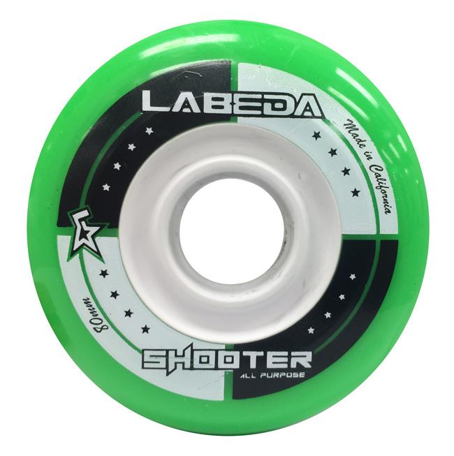 Labeda Shooter Green Inline Hockey Wheels - High-Performance Wheels for Aggressive Skating & Indoor Hockey Games