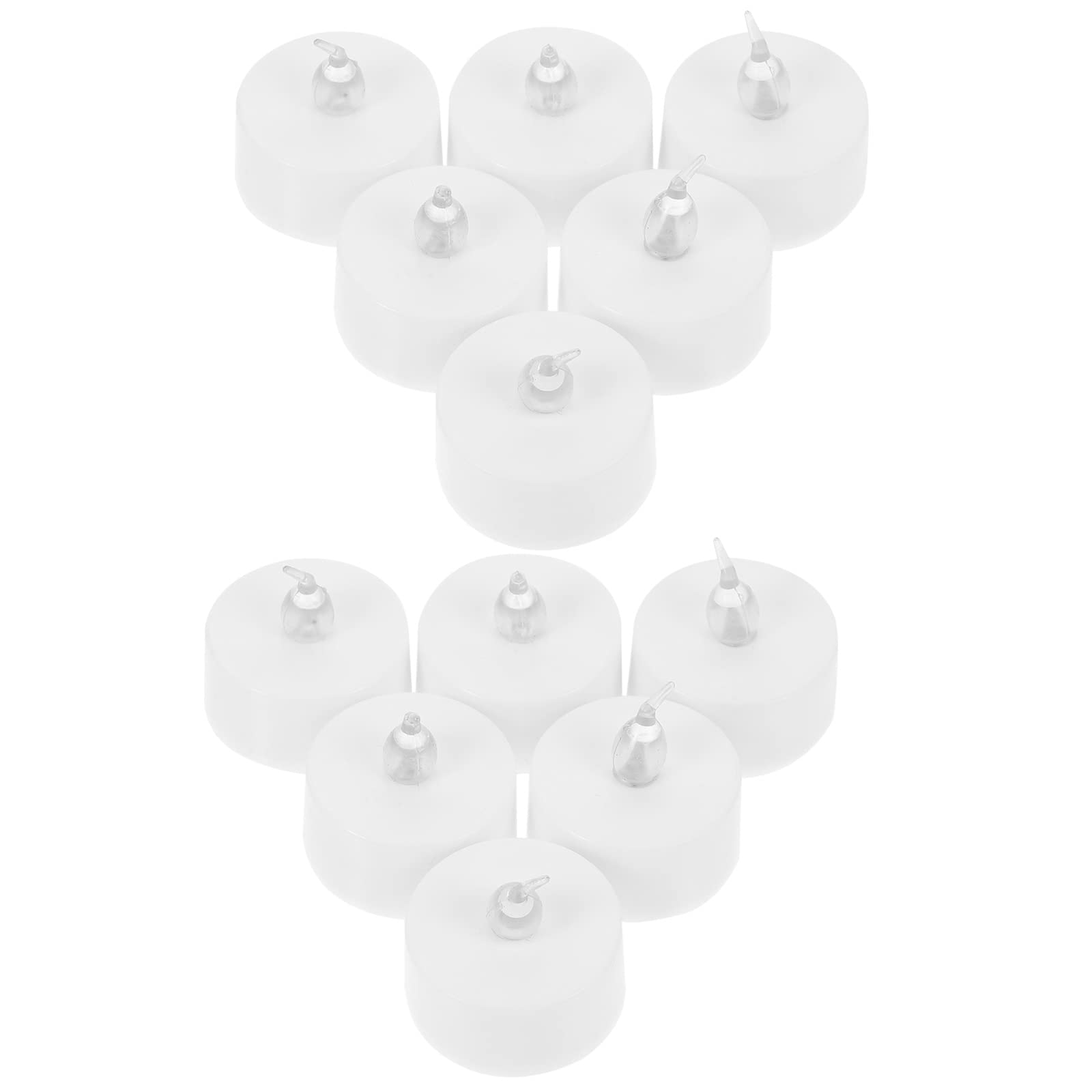 Angoily 12-Pack LED Electronic Candle Lights - Flameless Battery-Operated Candles for Home Decor, Wedding, Party & Romantic Ambiance