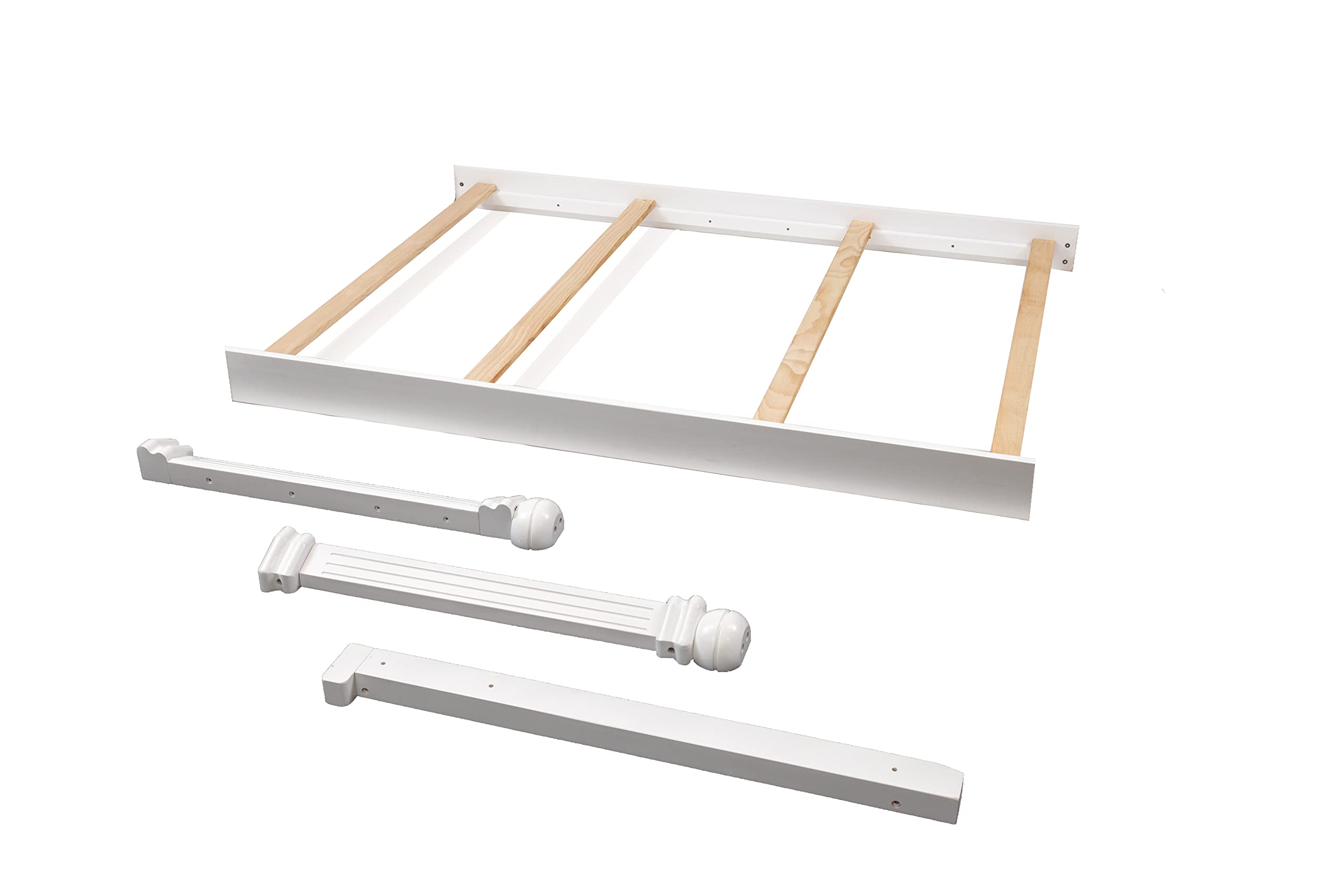 Full Size Conversion Kit Bed Rails for Sorelle Crib with Changer Combos - Compatible with Berkley, Princeton/Tuscany, Verona & Vista Elite Crib & Changer Combos (White, Vista Elite Crib & Changer) | Safe & Sturdy Toddler Bed Transition for Nursery & Kids' Room