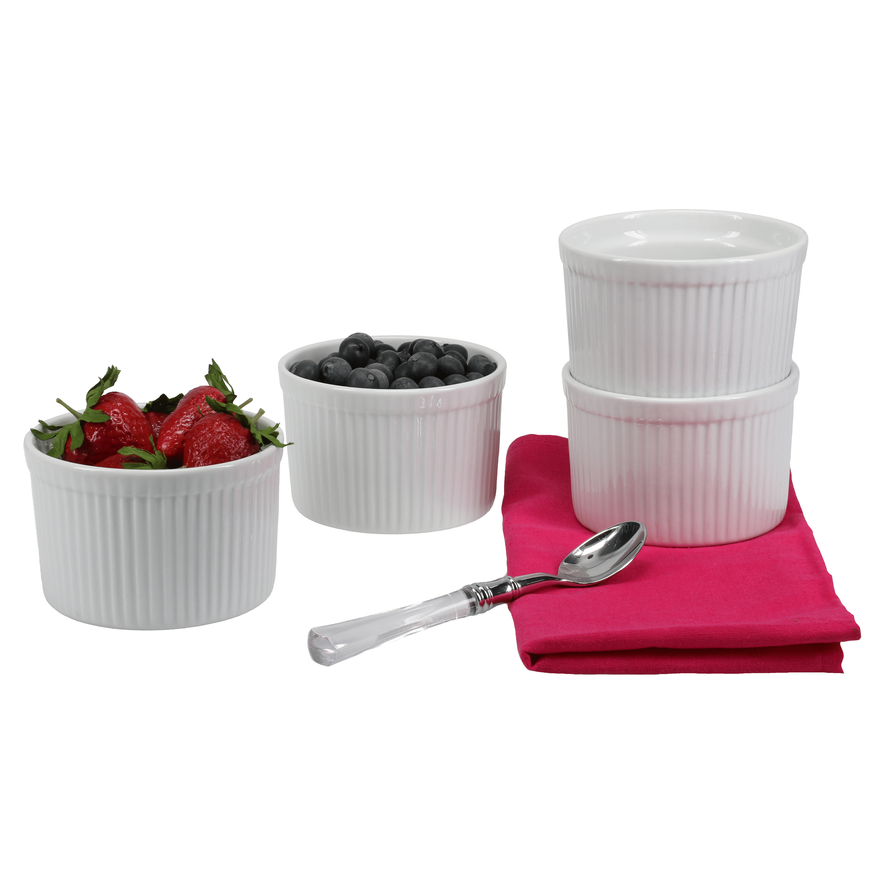 10oz BIA Tall Soufflé Ramekin - Oven Safe Ceramic Baking Dish for Crème Brûlée, Custard & Individual Desserts - Perfect for Home Baking & Restaurant Use