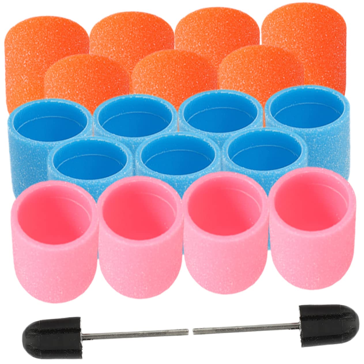 Professional Nail Drill Sanding Caps - 3 Sets Nail Art Polishing & Replacement Sanding Bands for Manicure & Pedicure | Perfect for Salon, Home Use & DIY Nail Care