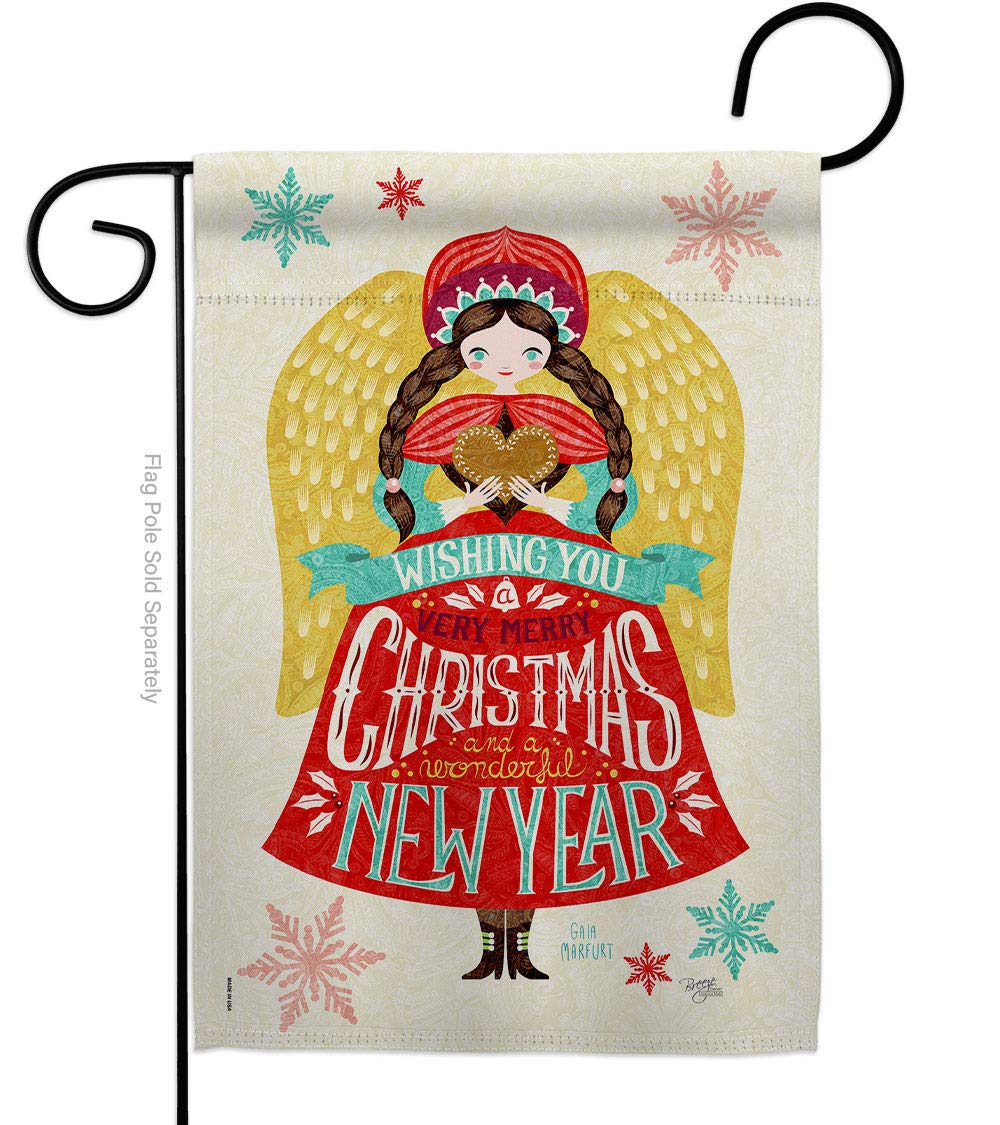 Christmas Girl Tapestry & Garden Flag - Winter Holiday Decor for Outdoor & Yard