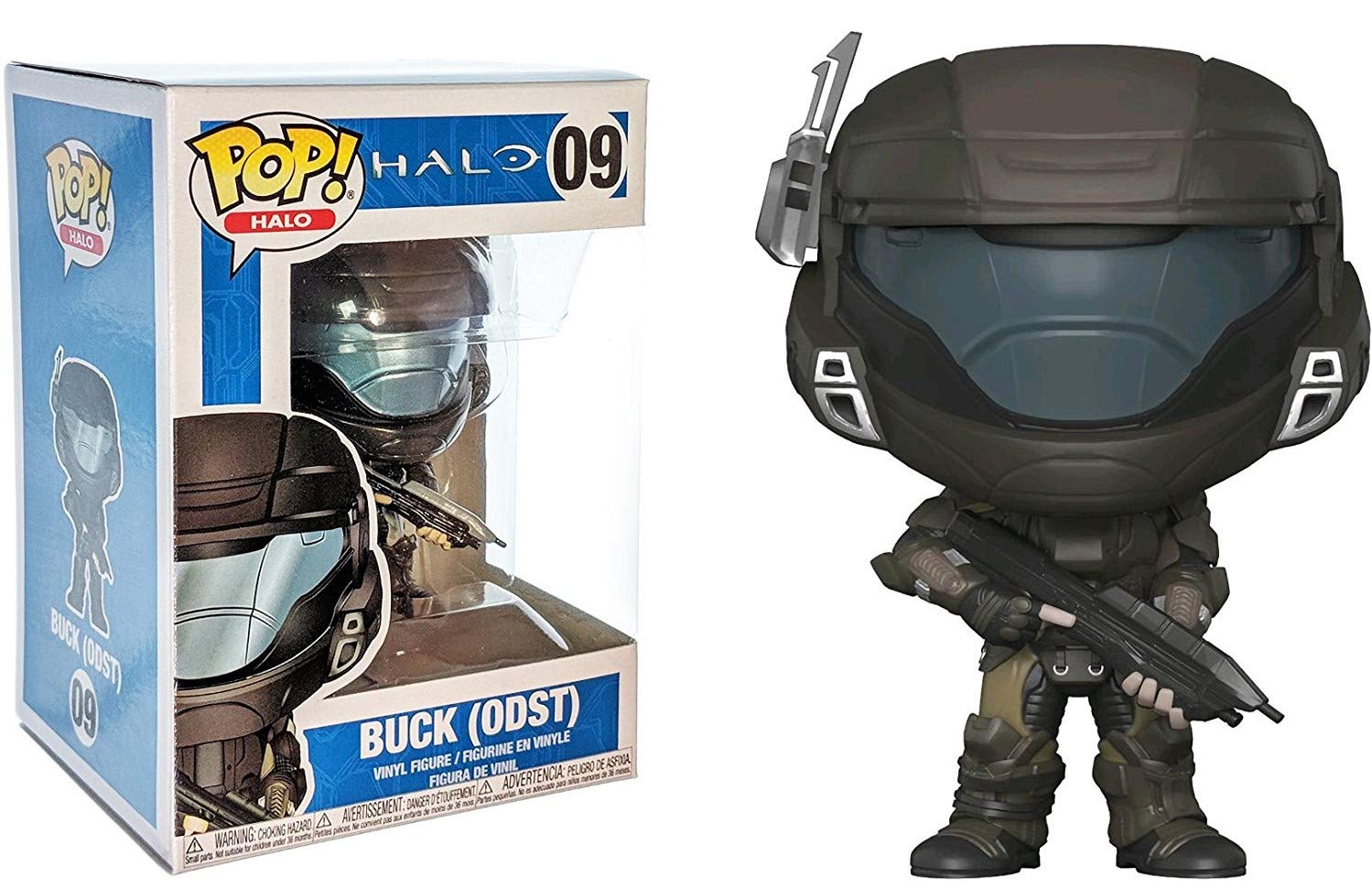 Funko Pop! Halo ODST Vinyl Figure - Orbital Drop Shock Trooper Buck with Pop Box Protector | Collectible Gaming Merchandise for Halo Fans & Video Game Decor