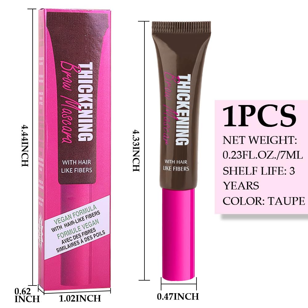 Kaely Thickening Brow Mascara - Waterproof Tinted Eyebrow Gel for Natural Looking Brows, Vegan & Cruelty-Free Eyebrow Makeup (07 Espresso) - Perfect for Daily Use, Special Occasions & On-The-Go Touch Ups