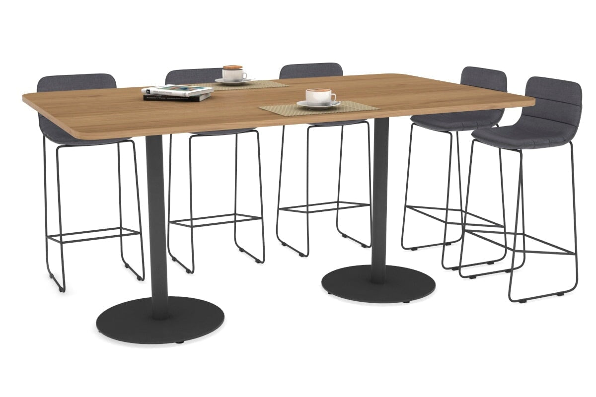 Premium Sapphire Disc Base Counter Table with Rounded Corners - 70.9
