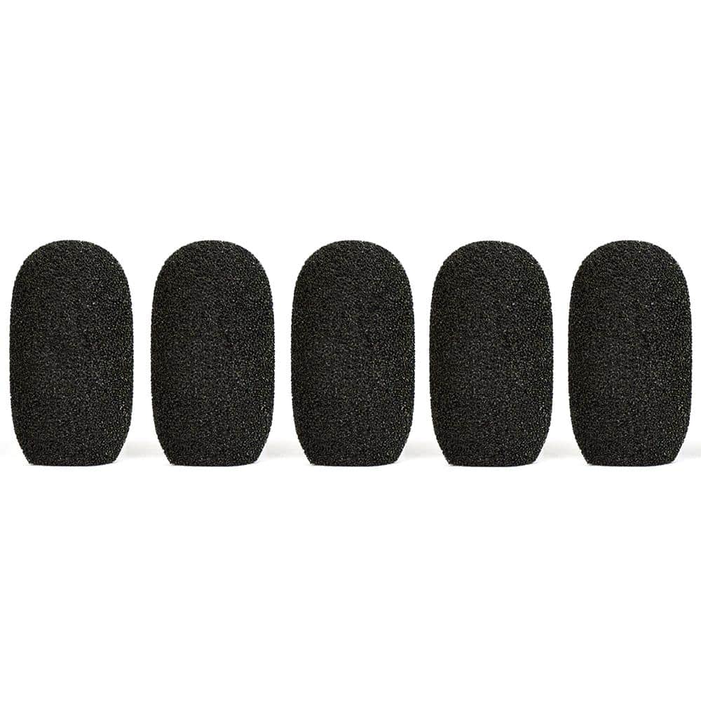 Samson Fitness Audio E Mic Oval Windscreens - 25 Pack (Black) - Perfect for Podcasting, Recording & Live Performances