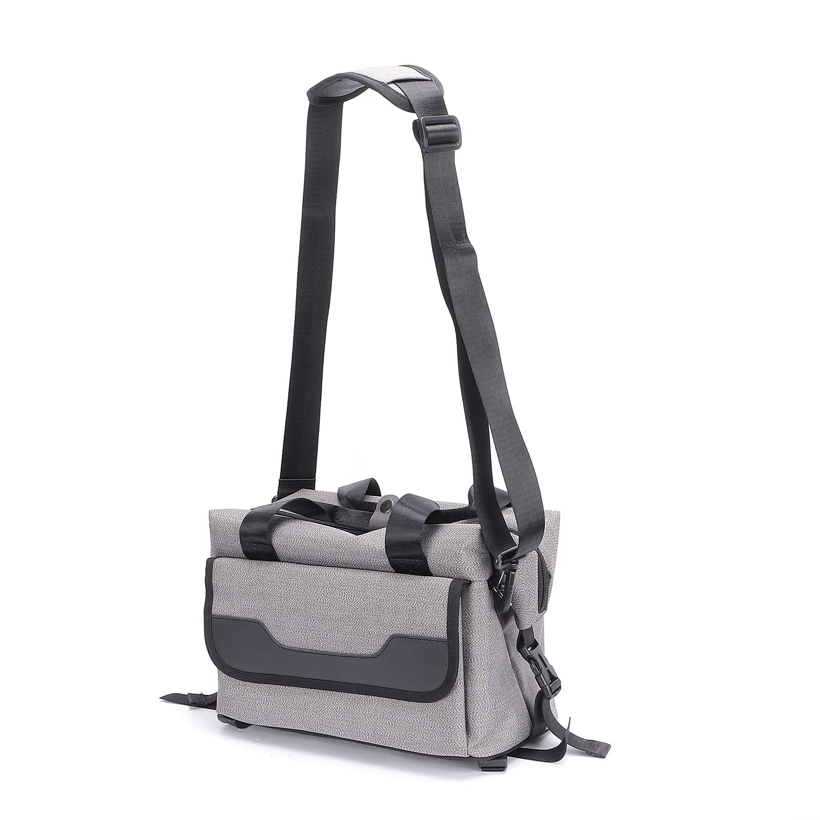Zyyini Waterproof & Durable Oxford Cloth Shoulder Camera Bag - Foldable SLR/DSLR Lens Pouch for Outdoor Photography, Travel & Hiking - Fits DSLR Cameras, Lenses & Tripods (Gray)