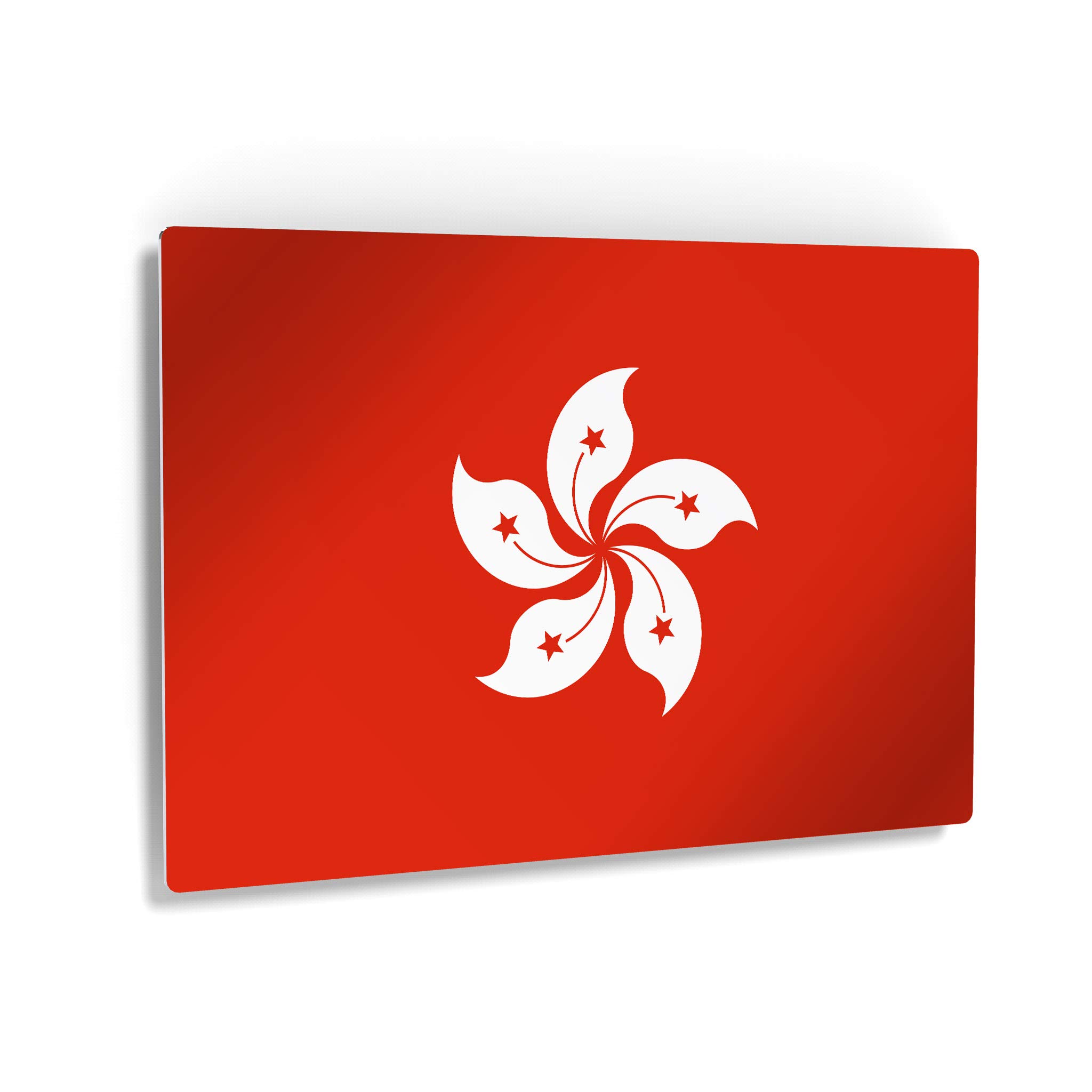 Hong Kong Flag Metal Wall Art - 20x30 Inch Modern Home Decor, Ready to Hang | Perfect for Office, Living Room, Dorm, Bedroom, Kitchen, Man Cave, Sports Club & Bar | Made in USA