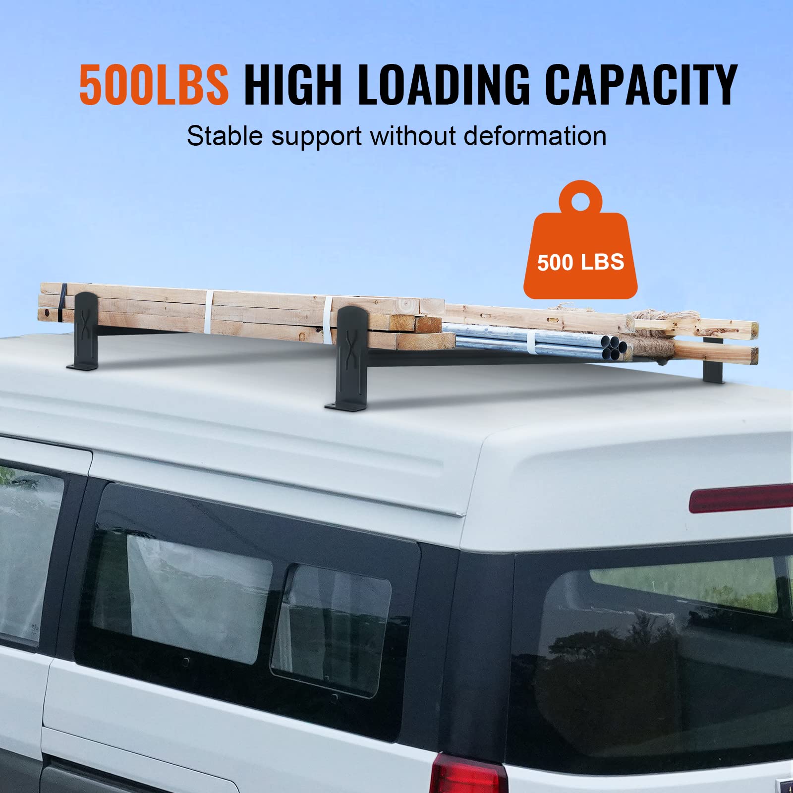 VEVOR Universal Adjustable Van Ladder Rack - 35.8