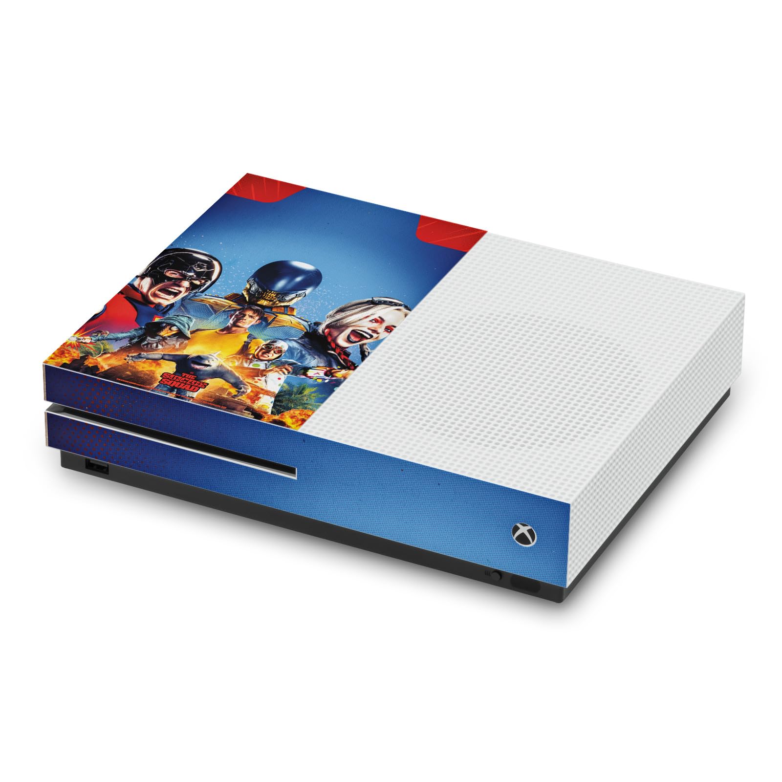 Official Licensed The Suicide Squad 2021 Character Poster Vinyl Skin Sticker for Xbox One S Console - Protective Gaming Decal with Custom Design, Perfect for Gamers & Movie Fans