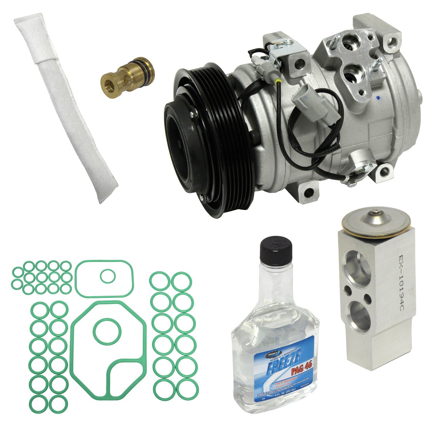 Universal Air Conditioner KT 4018 A/C Compressor & Component Kit - Replacement Parts for Car AC System Repair | Perfect for DIY Mechanics & Auto Shops