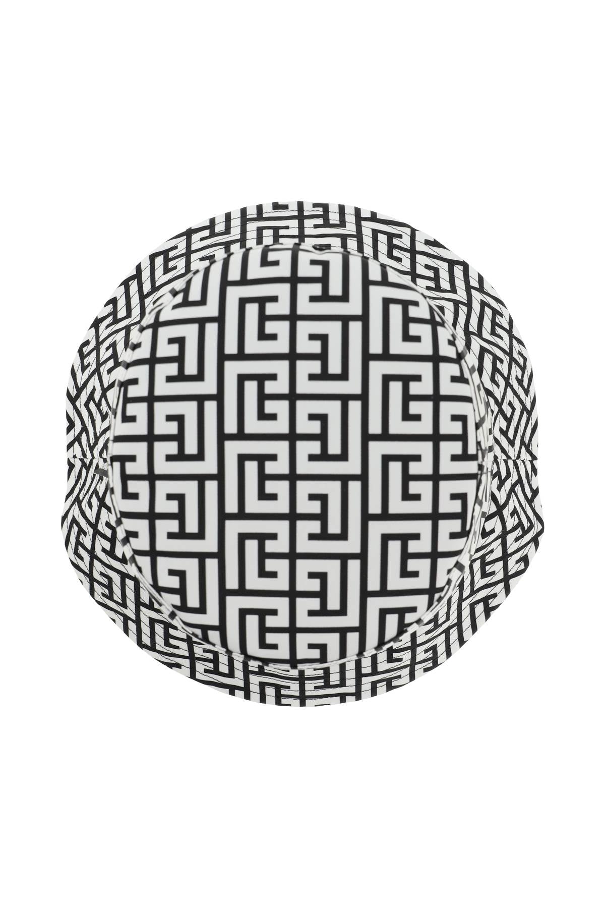 Balmain Monogram Nylon Bucket Hat for Men & Women - Stylish Sun Protection for Outdoor Activities, Beach, and Travel