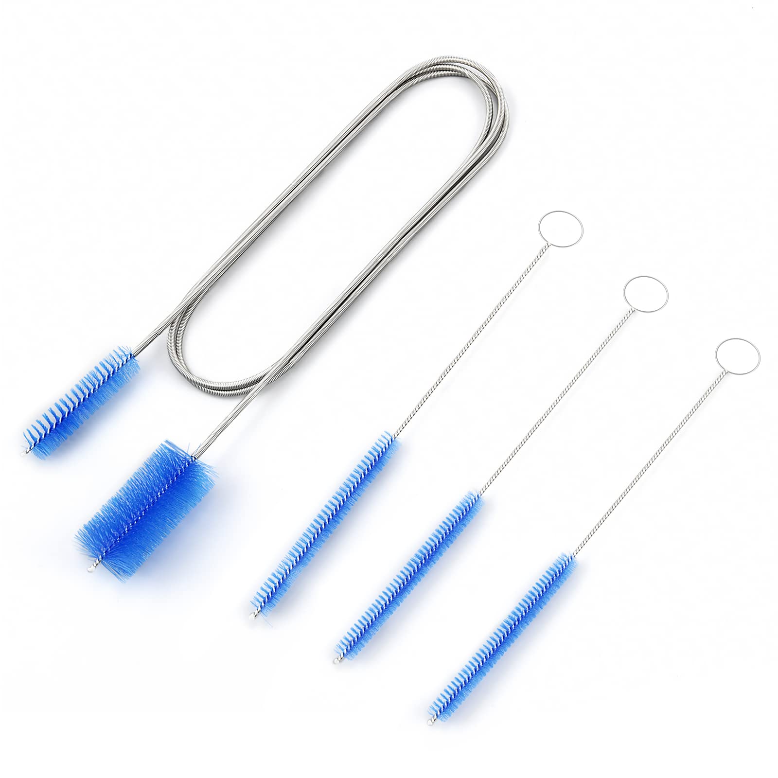 Flexible Drain Brush Cleaner Kit - 5ft CPAP Hose & Tube Cleaner for Aquarium, Sinks, Vases