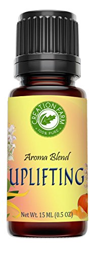 Creation Pharm 100% Pure Uplifting Aromatherapy Essential Oil Blend - 15ml for Stress Relief, Relaxation & Mood Enhancement | Perfect for Diffusers, Massage & Home Spa