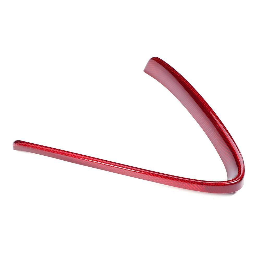 Carbon Fiber Front Grille Trim Cover for Alfa Romeo Giulia 2017-2022 | V-Shaped Red Grill Upgrade | Enhanced Sporty Look for Street & Show Cars