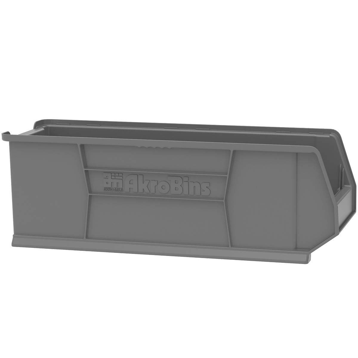 Super-Size Akro-Mils 30292 Clear Plastic Storage Bins - 30x11x10 Inch Stackable Organizer for Garage, Classroom, Warehouse (4-Pack) | Space-Saving Storage Solution for Tools, Toys & Office Supplies