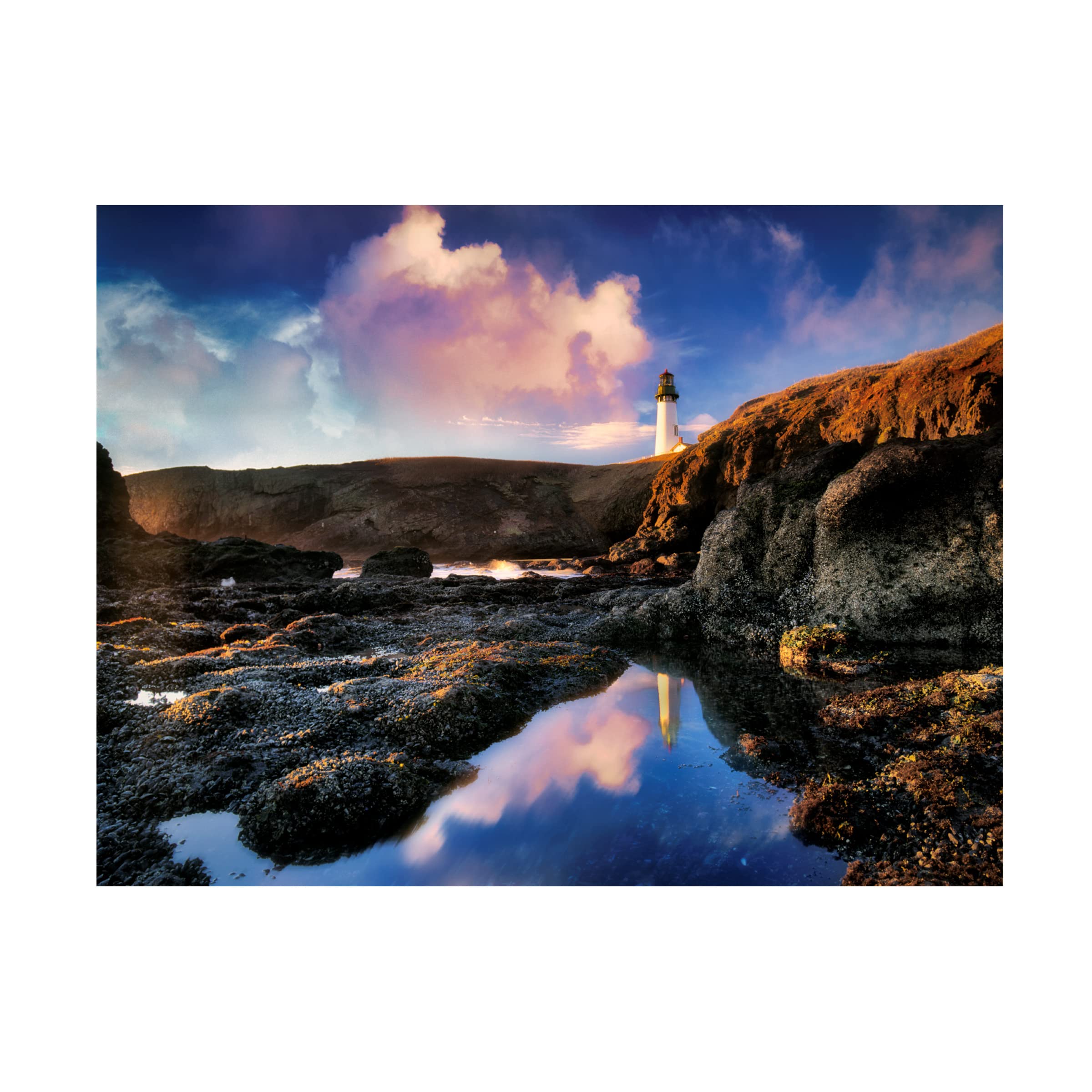 Trademark Fine Art 'Lighthouse 4' Canvas Wall Art Print by Dennis Frates - Coastal Home Decor for Living Room, Bedroom & Office