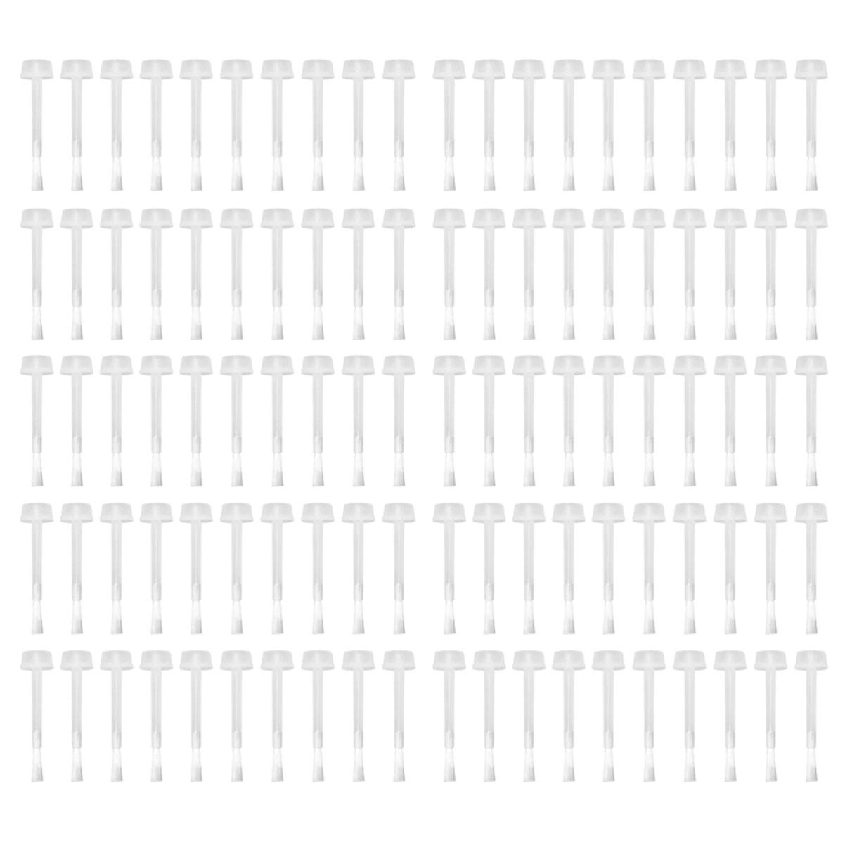 Lurrose 100pcs Disposable Nail Polish Brushes - Lip Gloss Applicators & Lipstick Wands - Perfect for Nail Polish Replacement, Gel Liquid Application - Ideal for DIY Nail Art, Home Salon & Professional Use