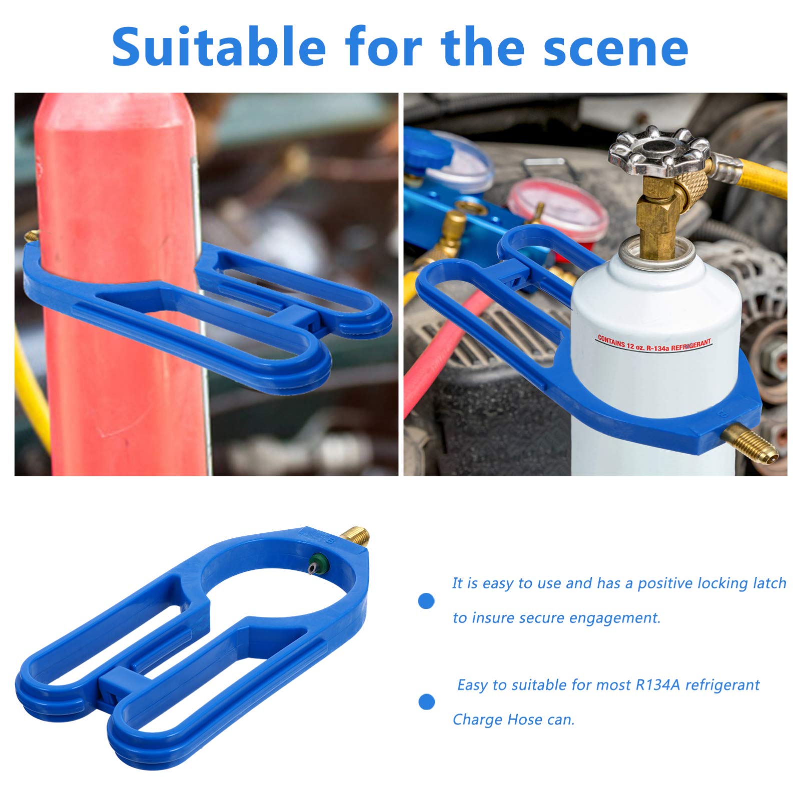 1pc Bottle Opener & Can Tap Tool - Heavy Duty Refrigerant Bottle Adapter with Valve for Auto AC Repair, Car Accessories & HVAC Maintenance - Perfect for Mechanics, DIY Car Enthusiasts & Home Refrigerant Charging