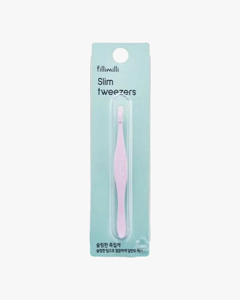 FILLIMILLI Precision Slim Tweezers - Stainless Steel Pointed Tip for Eyebrows, Splinters & Crafts - Perfect for Makeup, First Aid & DIY Projects