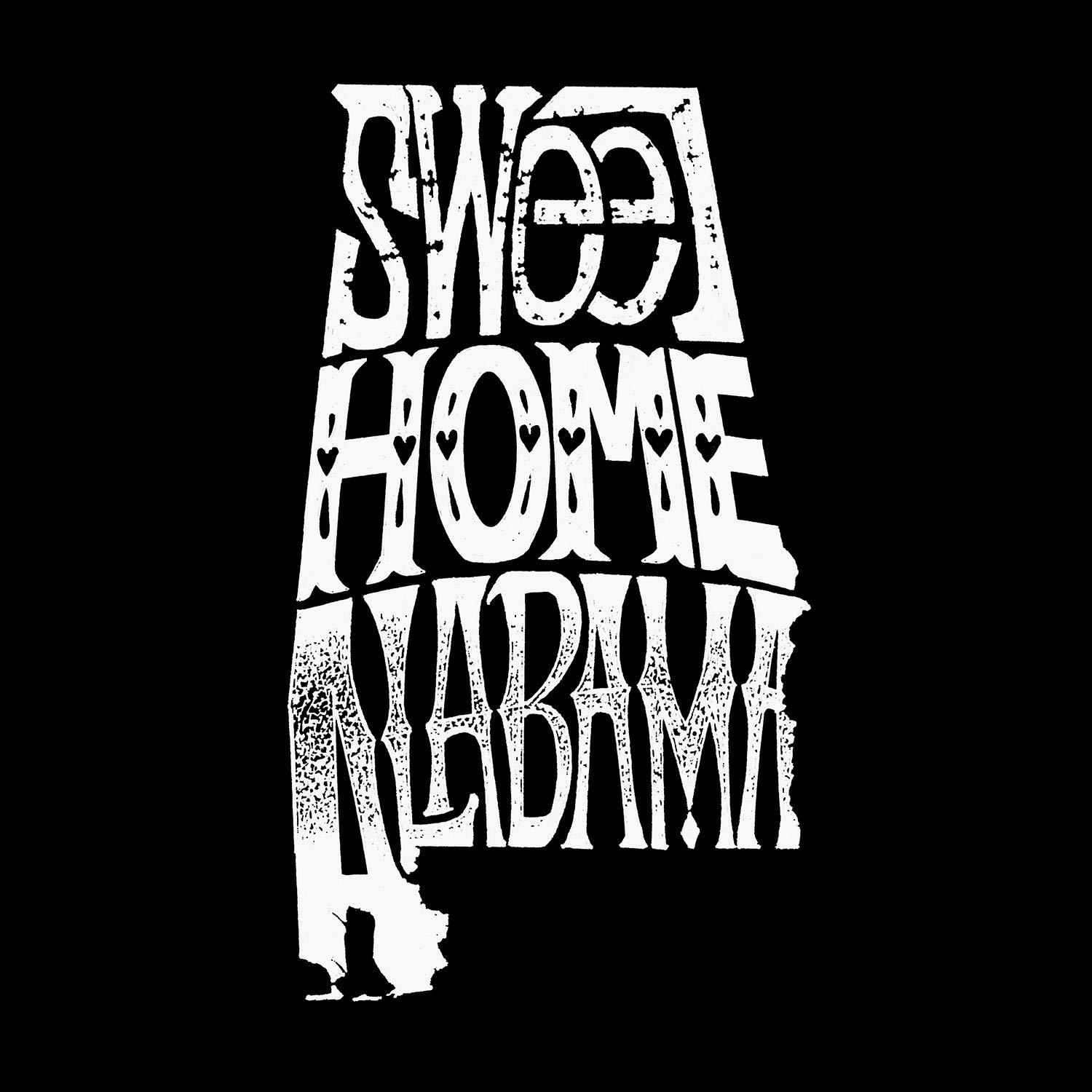 LA Pop Art Boys Word Art T-Shirt - Sweet Home Alabama Graphic Tee for Kids | Cool Casual Outfit for School, Travel & Family Trips