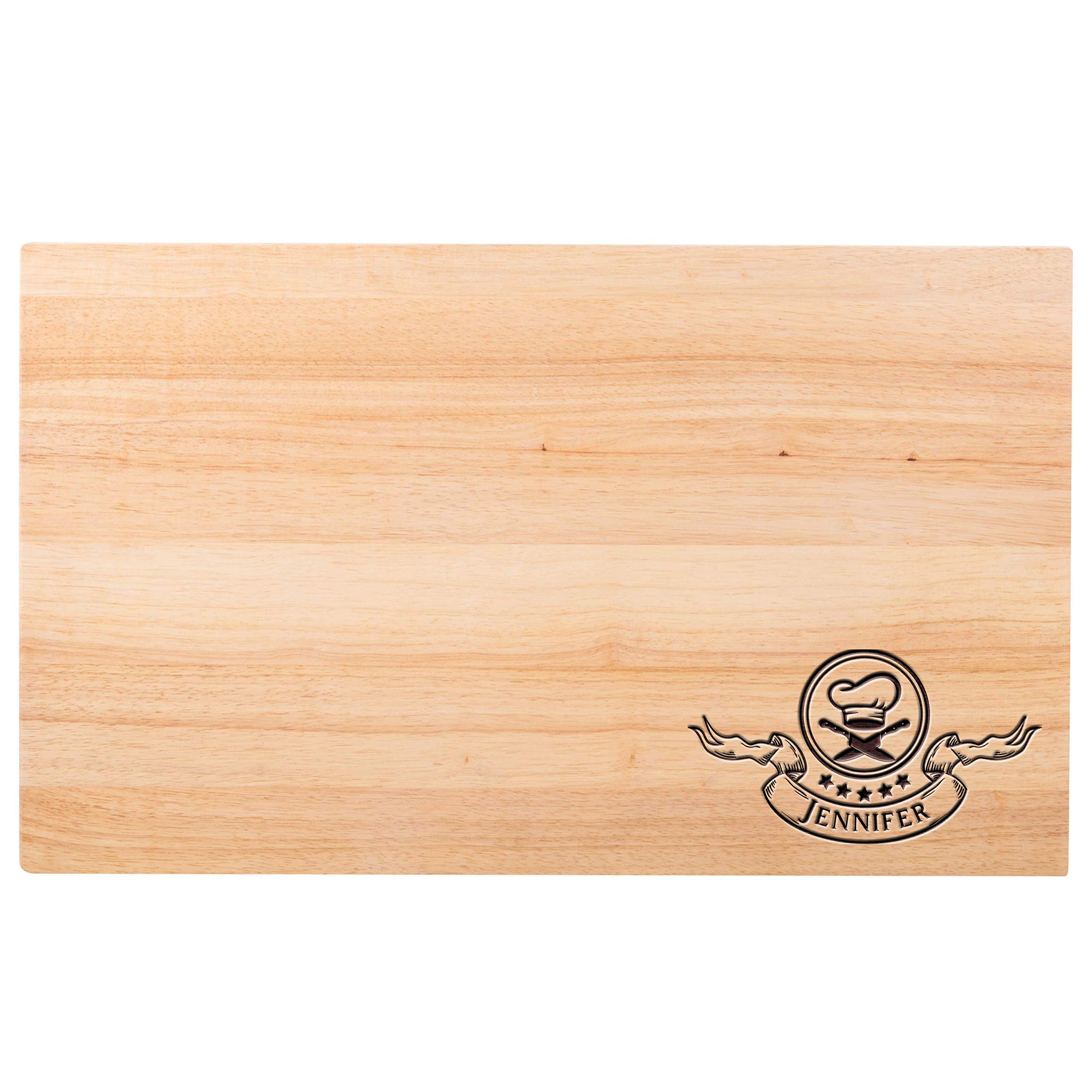 Premium Personalized Chef Knife & Wood Cutting Board Set - 30
