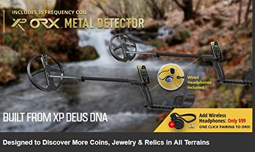 XP ORX Wireless Metal Detector with Backlit LCD Display & FX-02 Wired Headphones - 11