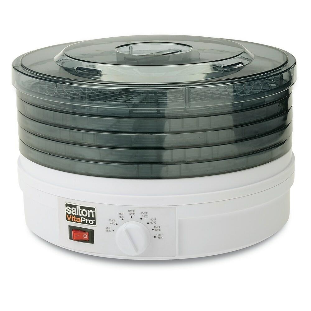 SALTON VitaPro DH1454 Food Dehydrator - Premium 5-Tray Electric Food Dryer for Fruits, Vegetables & Jerky - Perfect for Healthy Snacks, Camping & Food Preservation