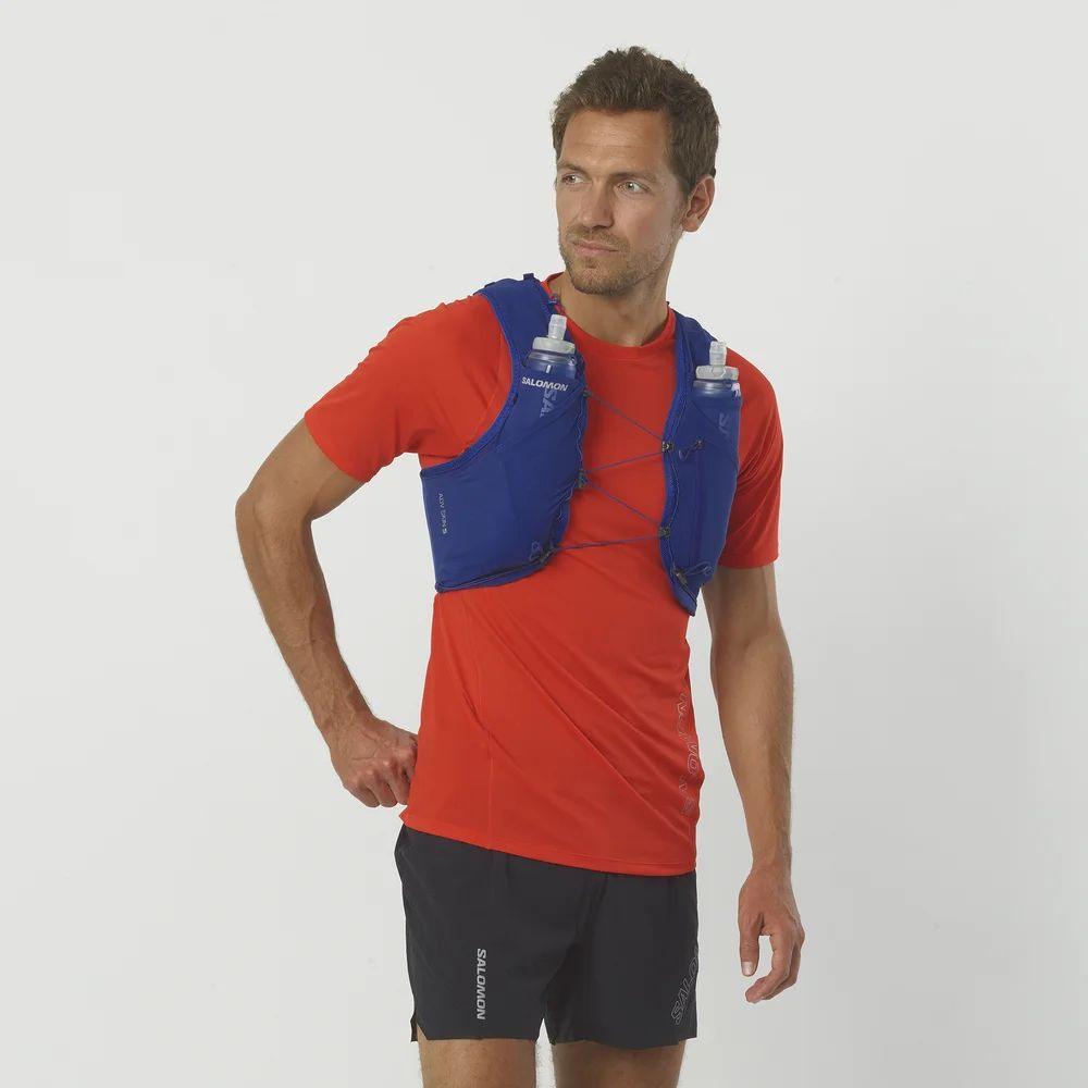 Salomon Unisex Adv Skin 5 Hydration Vest - Lightweight Running Pack for Trail Runners & Hikers - Perfect for Long Distance Running, Marathon Training & Outdoor Adventures (Model LC2011500)