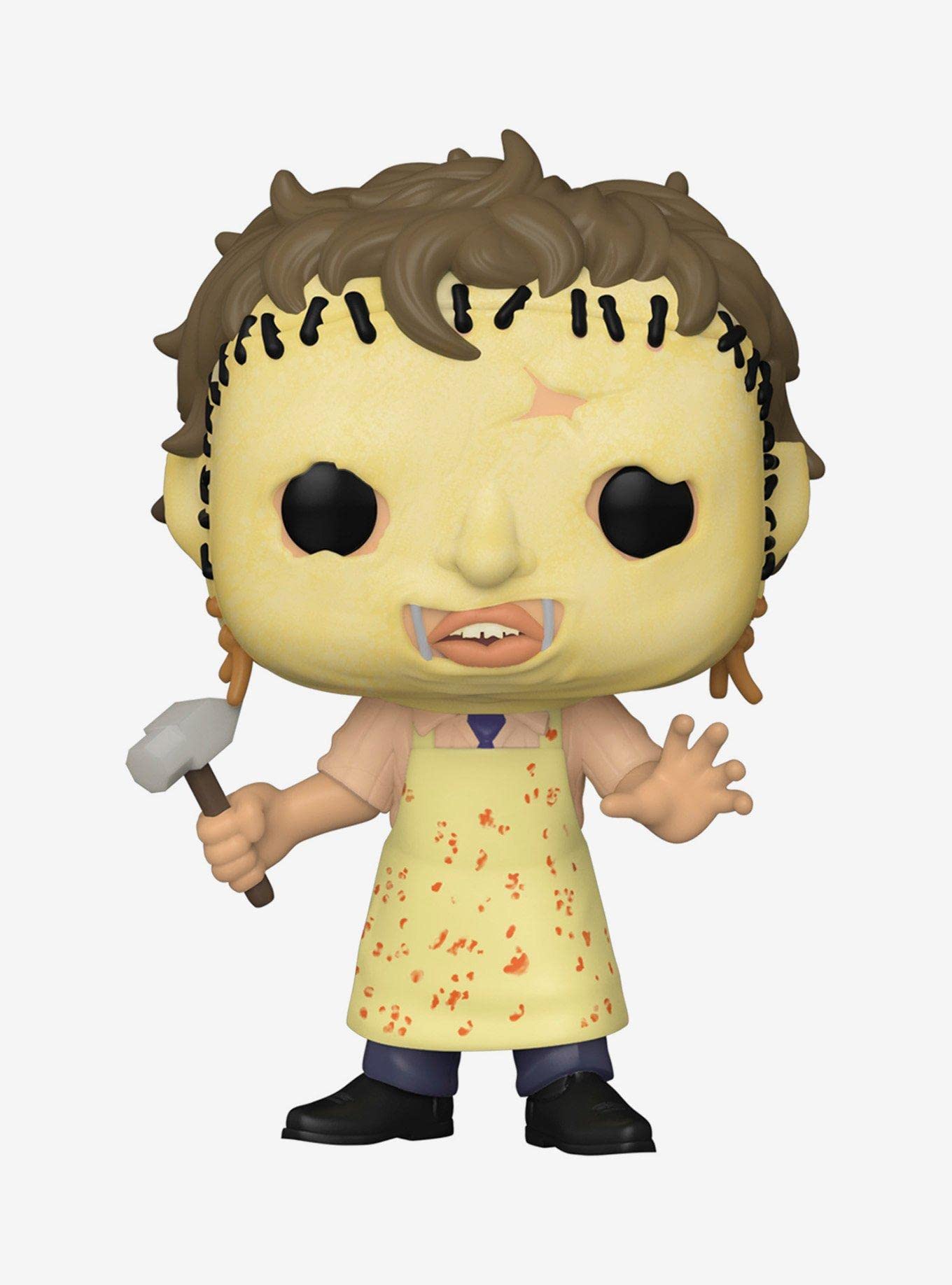 Exclusive Funko Pop! Movies The Texas Chainsaw Massacre Leatherface with Hammer Vinyl Figure – Hot Topic Collectible for Horror Fans & Movie Enthusiasts | Perfect for Display, Gifts, and Halloween Decor