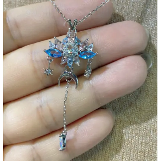 925 Sterling Silver Crystal Pendant Necklace for Women - Elegant Jewelry Gift for Birthday, Anniversary & Special Occasions